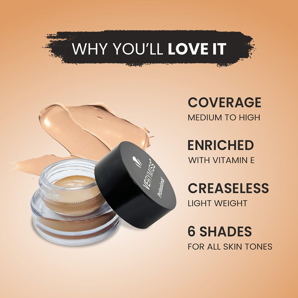 Professional Full Coverage Cream Concealer - 160 GREEN