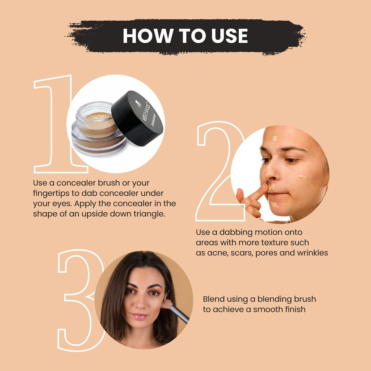 Professional Full Coverage Cream Concealer - 160 GREEN