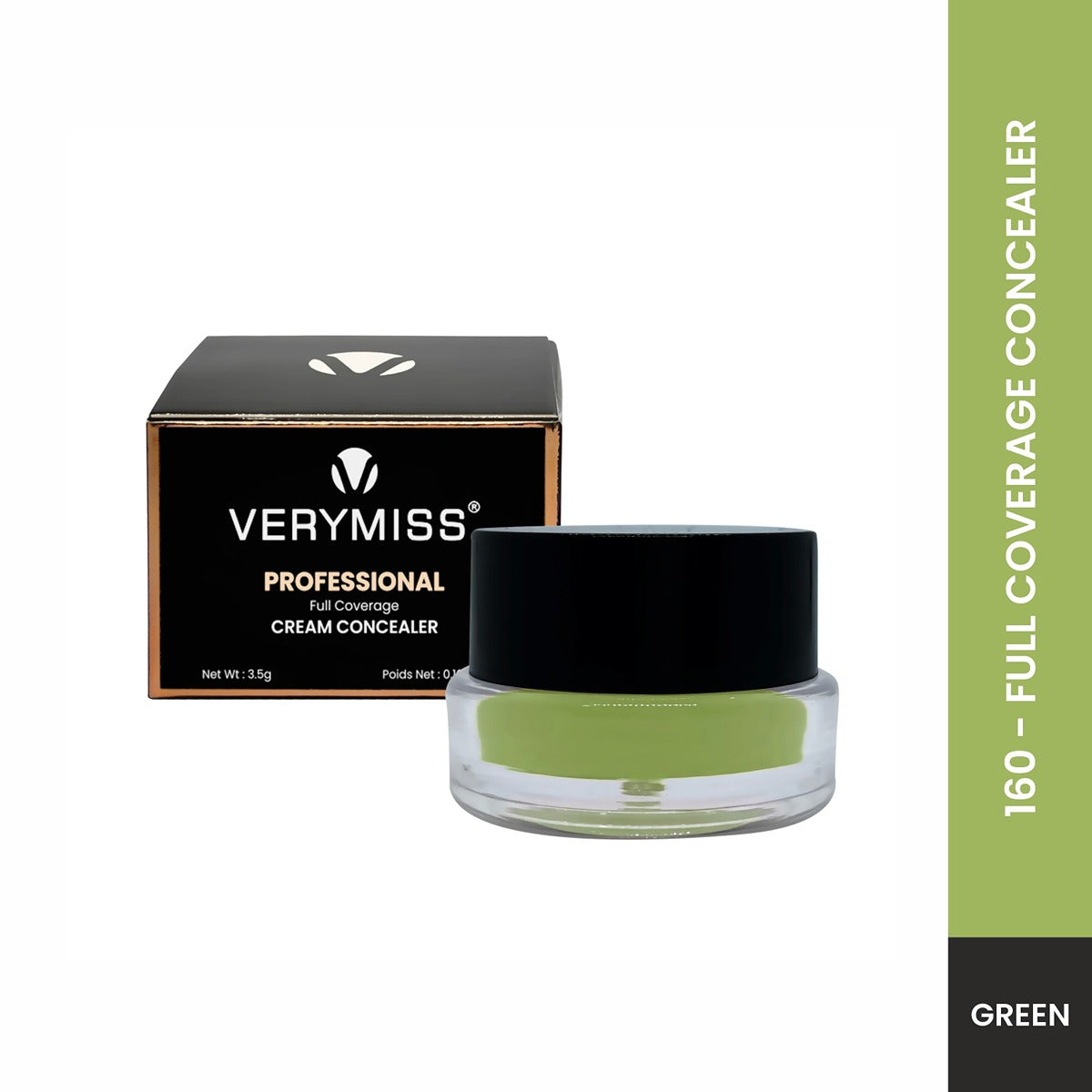 Professional Full Coverage Cream Concealer - 160 GREEN