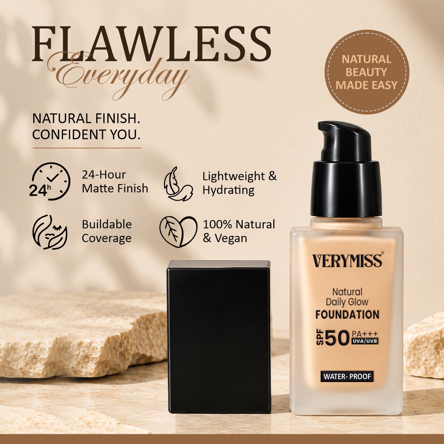 Natural Daily Glow Foundation - 03 Beige