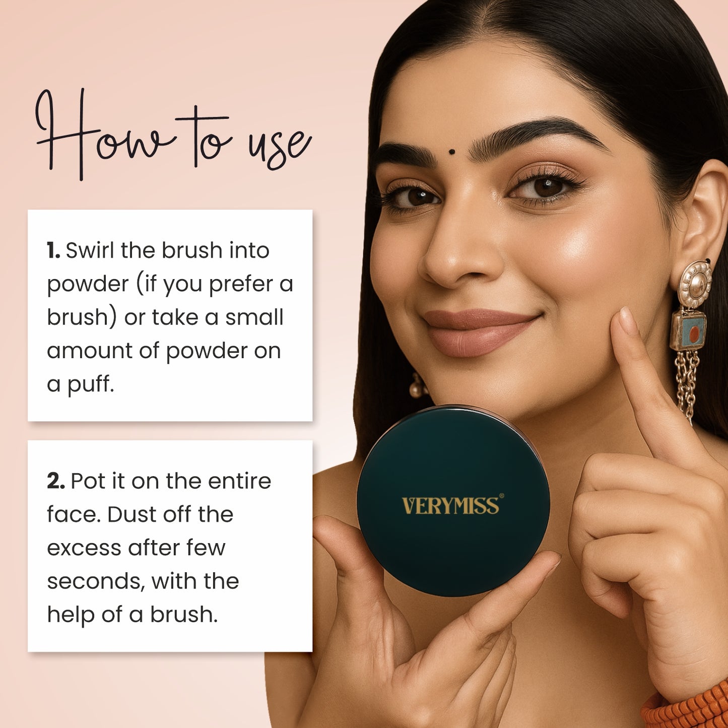 Verymiss 8 to 8 Weightless Super Stay Compact Powder 9 g I lightweight I Enriched with UV protection I Natural Finish I 04 Ivory Beige I Qty 1