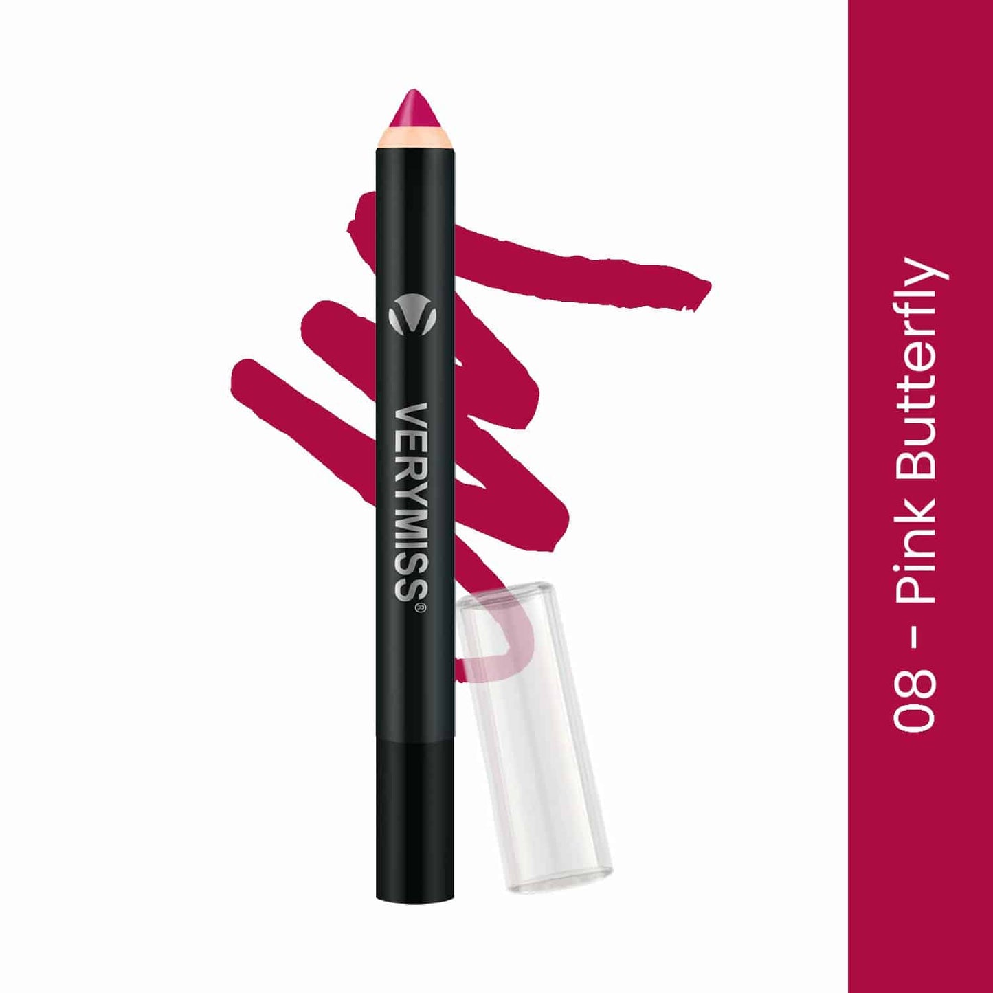 Matte Lip Crayon Lipstick - 08 Pink Butterfly