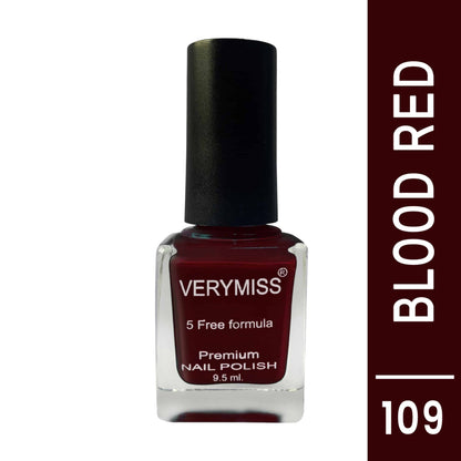 Premium Nail Polish - 109 Blood Red