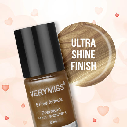 Premium Shimmer Nail Polish - 270 Golden Nuggets