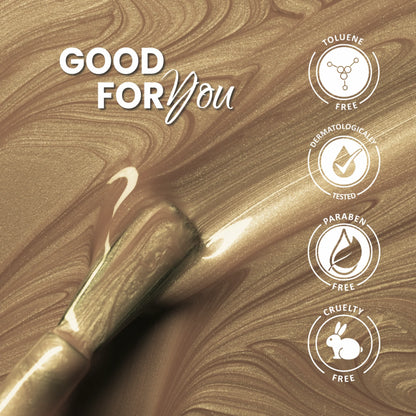 Premium Shimmer Nail Polish - 270 Golden Nuggets