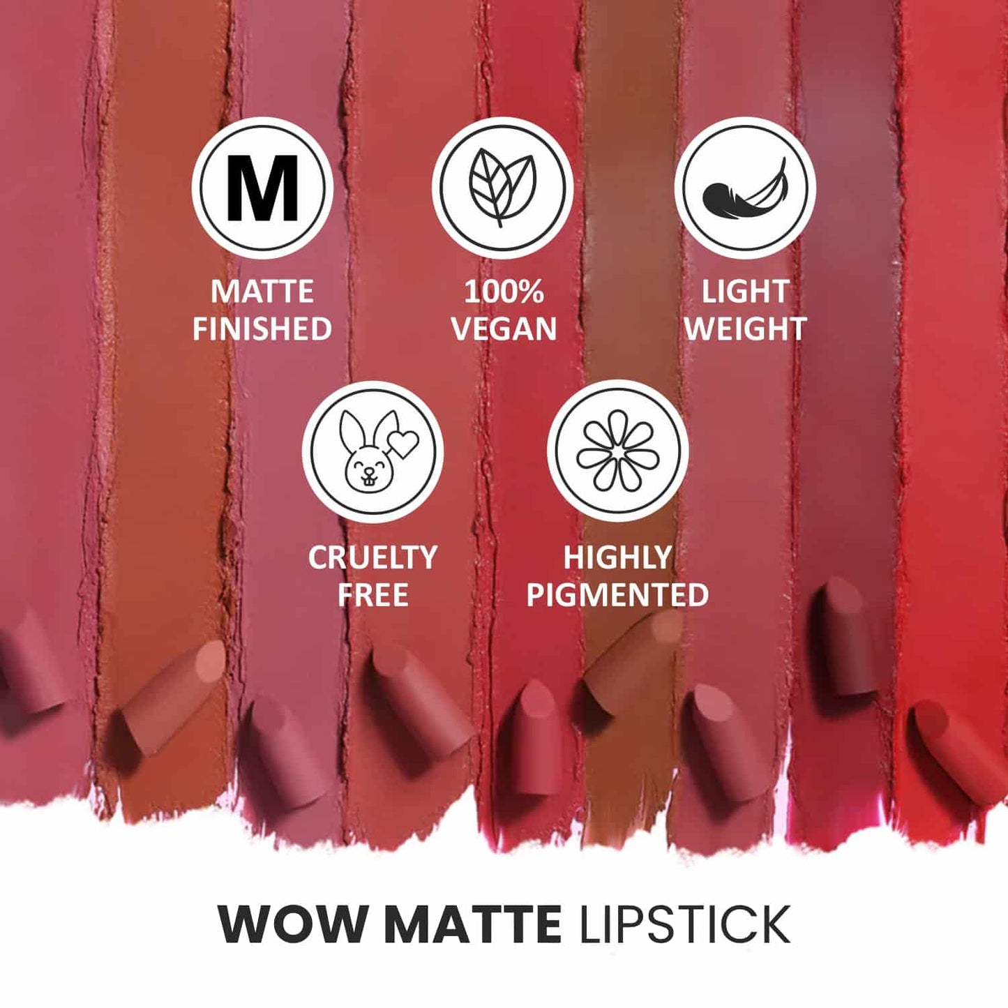 Wow Matte Lipstick - 08 Pink Duct