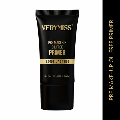 Verymiss Pre Makeup Oil Free Primer 20 ml I long-lasting I lightweight texture I Flawless, Even Finish