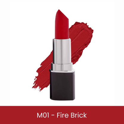 Matte & Satin Lipstick - M01 Fire Brick