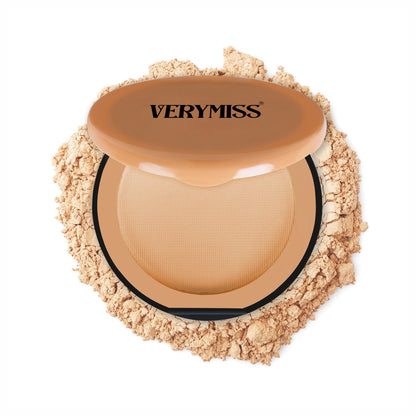 Verymiss Natural Glow Compact Powder 9 g I Vitamin E I SPF-Enriched I lightweight I 01 Ivory I Qty 1