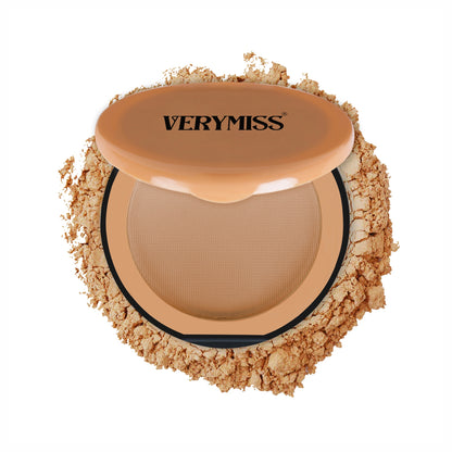 Verymiss Natural Glow Compact Powder 9 g I Vitamin E I SPF-Enriched I lightweight I 04 Ivory Beige I Qty 1