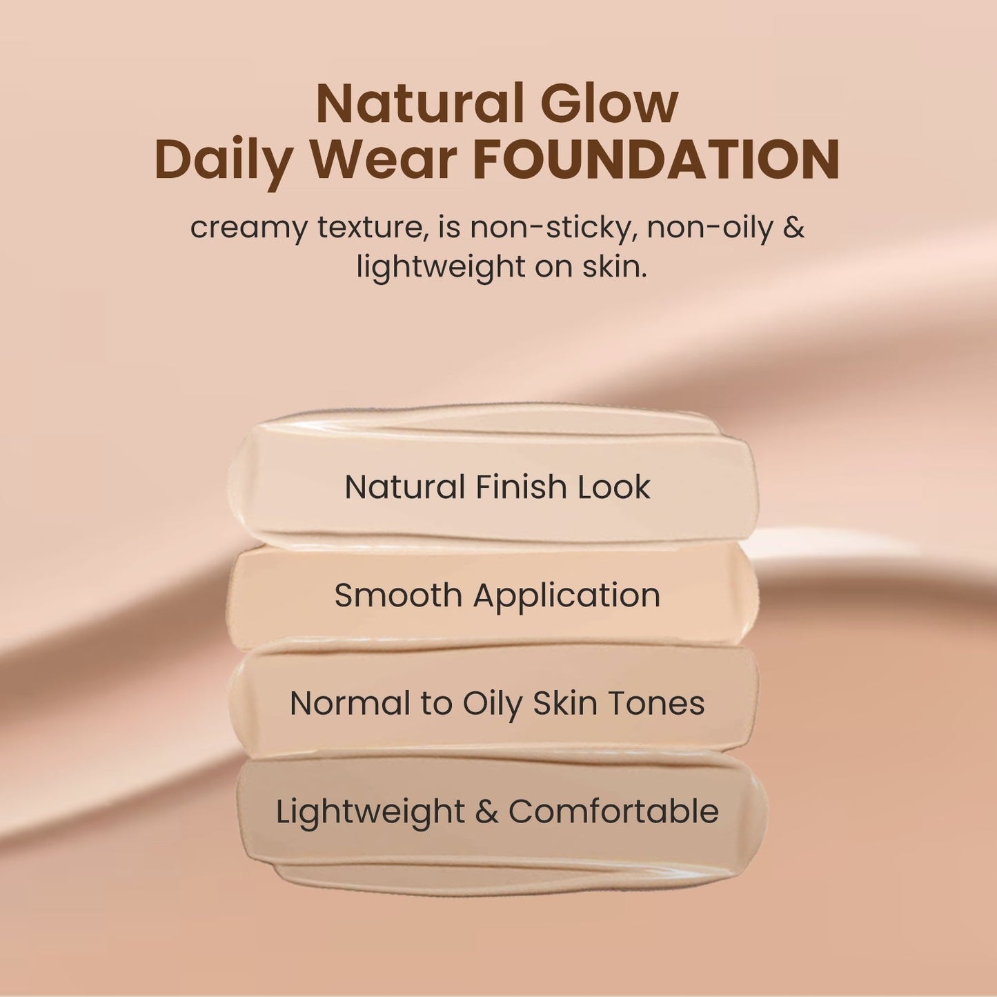 Natural Glow Daily Wear Foundation - 02 Light Beige