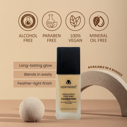 Natural Glow Daily Wear Foundation - 04 Ivory Beige