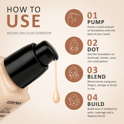 Natural Daily Glow Foundation - 04 Ivory Beige