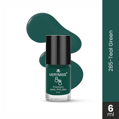 Premium Non UV Gel Nail Polish - 285 Teal Green