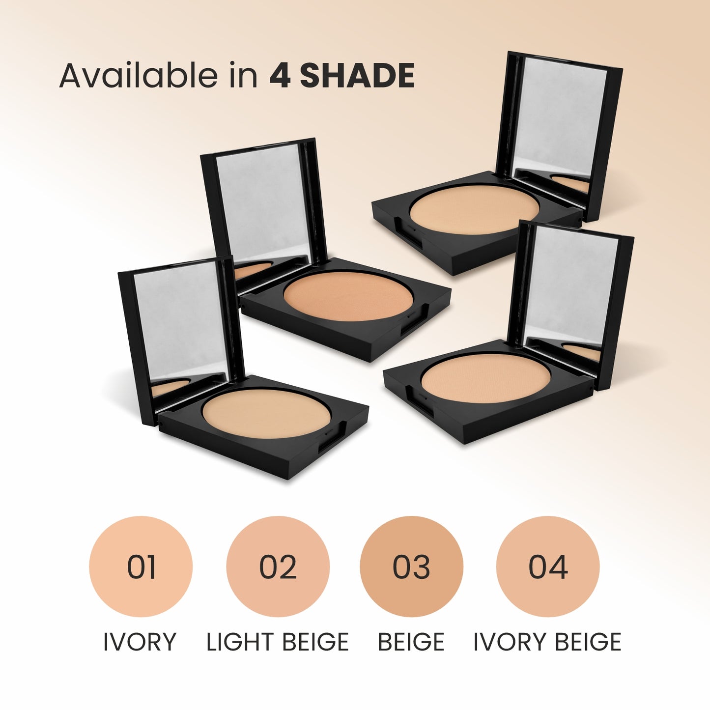 Verymiss Velvet Matte Finish Compact Powder 9 g I Comfortable for long-lasting I Non-oily matte finish I lightweight I 01 Ivory