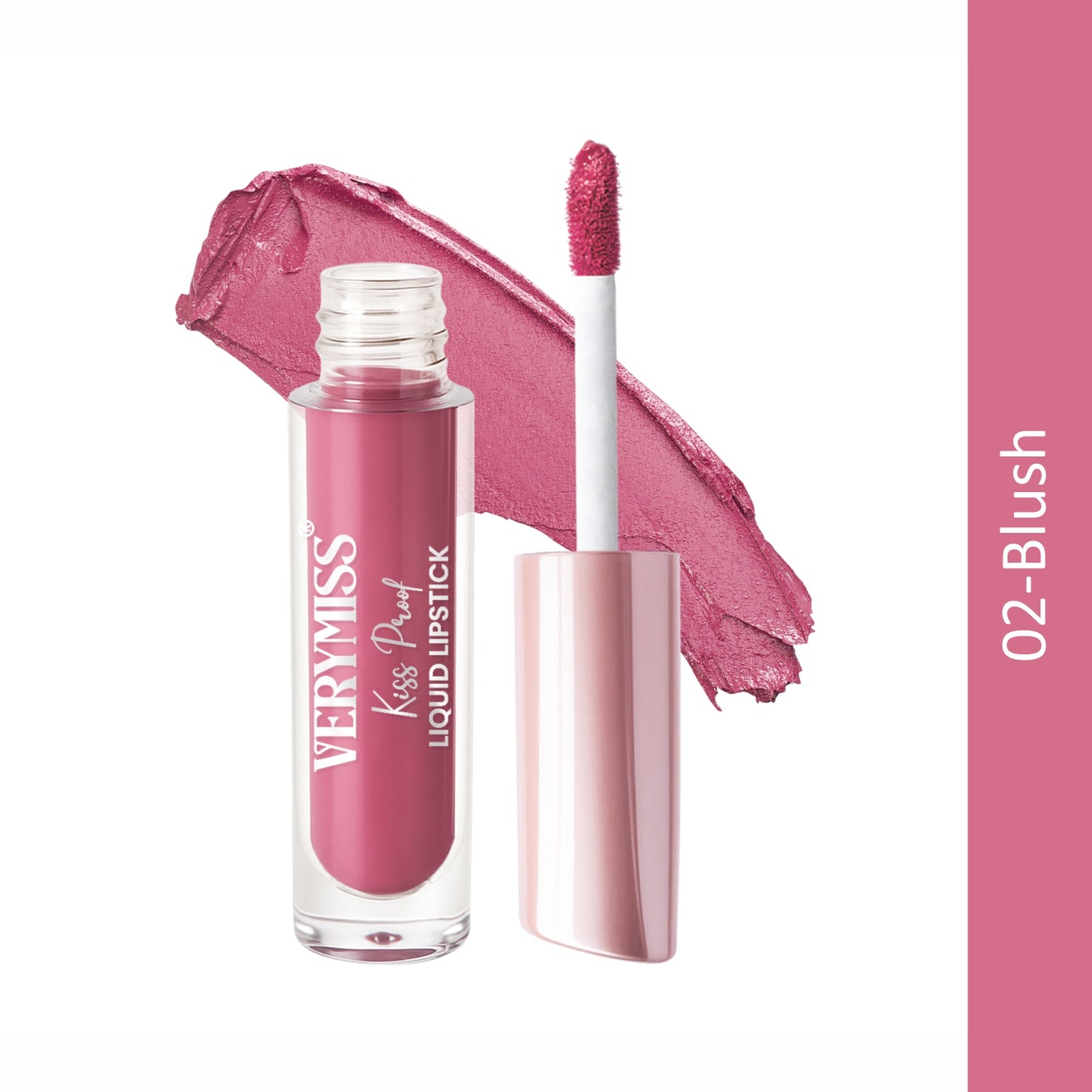 Kiss Proof Liquid Lipstick 1.6 ml I Rich, luxurious formula I Lightweight I long-wearing I 02 Blush