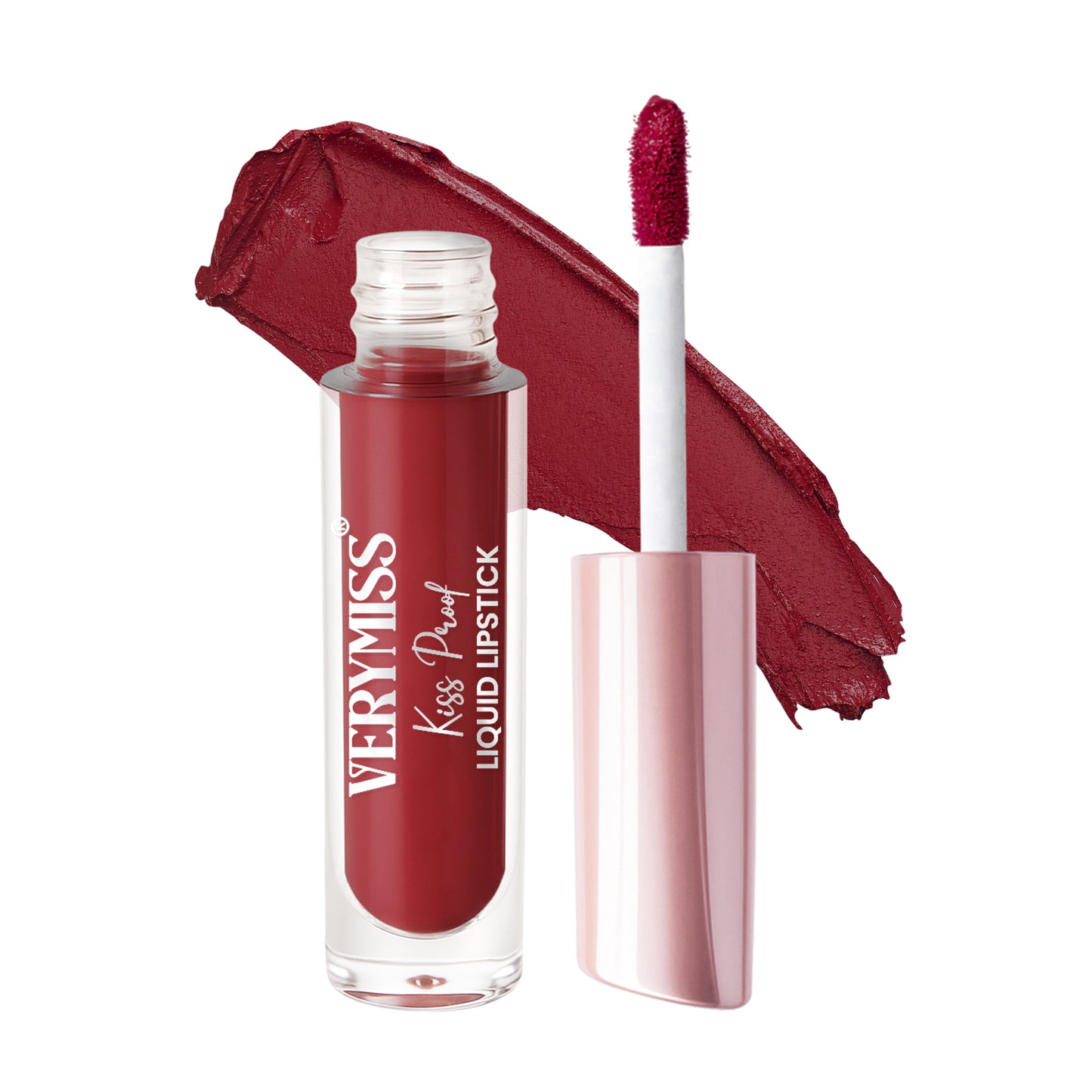 Kiss Proof Liquid Lipstick 1.6 ml I Rich, luxurious formula I Lightweight I long-wearing I 12 Bordeaux
