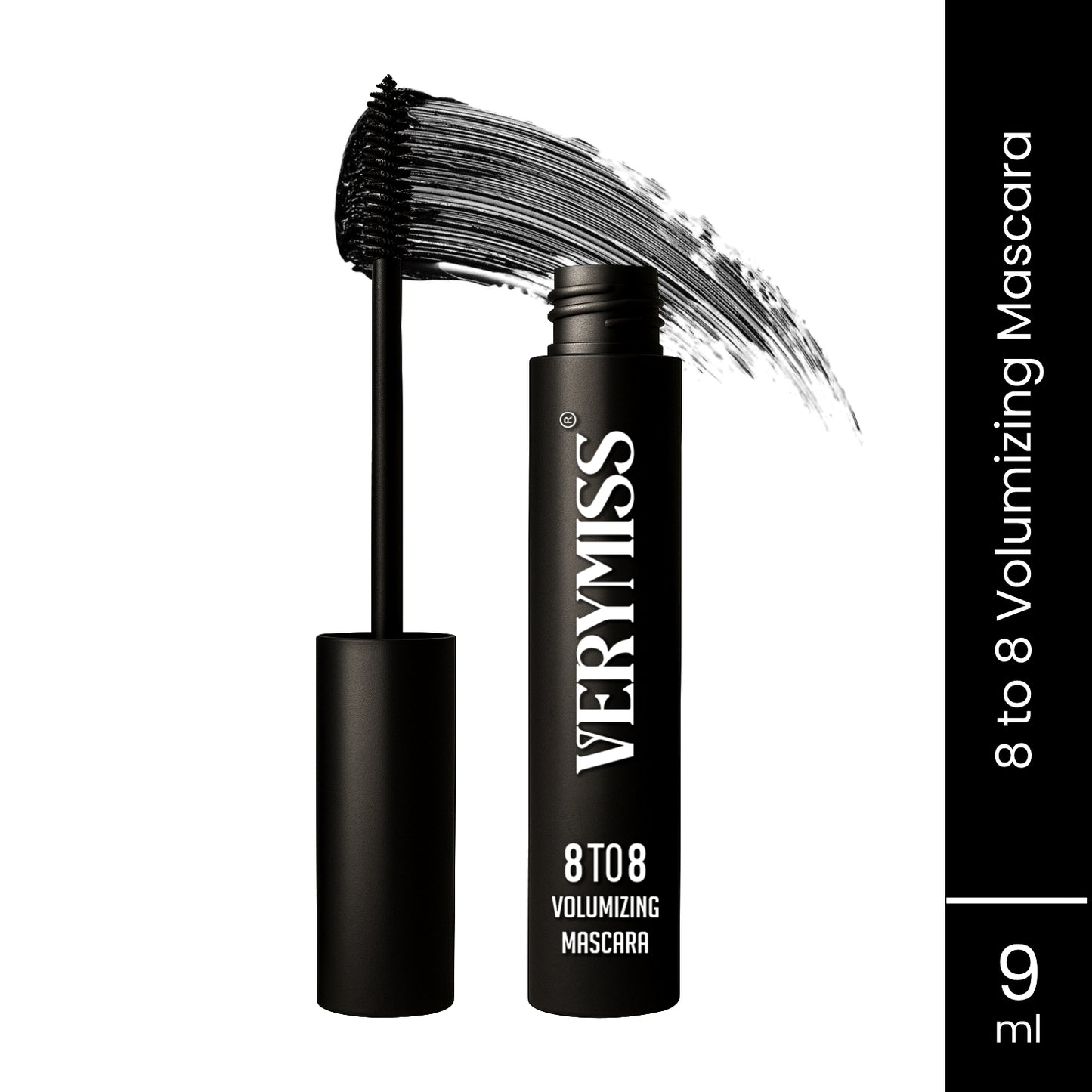 Verymiss 8 To 8 Volumizing Mascara 9 ml I lightweight I Long-lasting I Quick Drying I Black I Qty 1