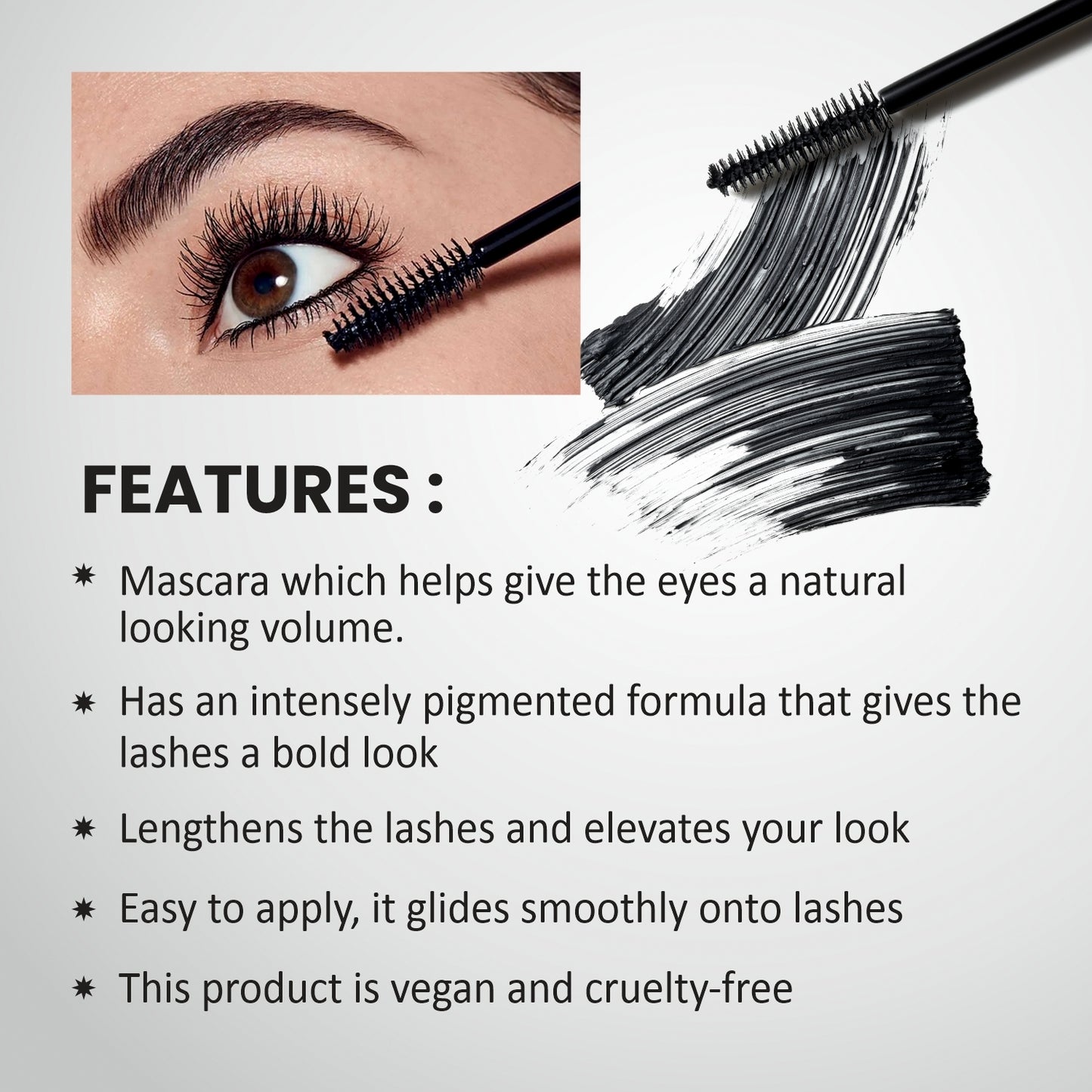 Verymiss 8 To 8 Volumizing Mascara 9 ml I lightweight I Long-lasting I Quick Drying I Black I Qty 1