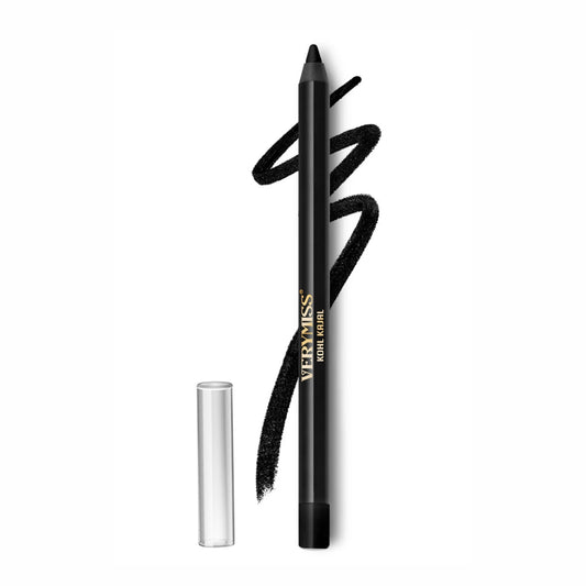 Verymiss Kohl Black Kajal 1.2 g I Long-Lasting I Smooth Application I Rich Pigmentation I Black I Qty 1
