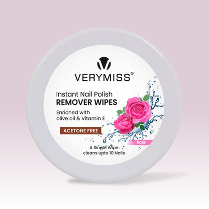 Instant Nail Polish Remover Wipes - 02 Rose
