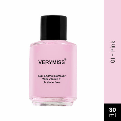 Nail Enamel Remover 30 ml - 01 Pink