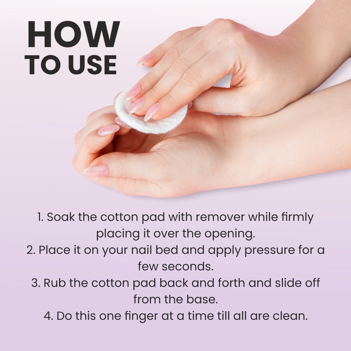 Nail Enamel Remover 30 ml - 01 Pink