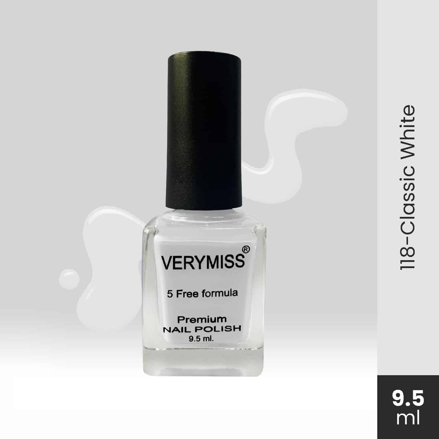 Premium Nail Polish - 118 Classic White