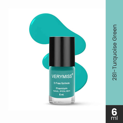 Premium Nail Polish - 281 Turquoise Green