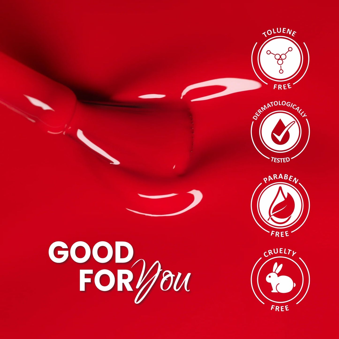 Premium Non UV Gel Nail Polish - 204 Red Alert