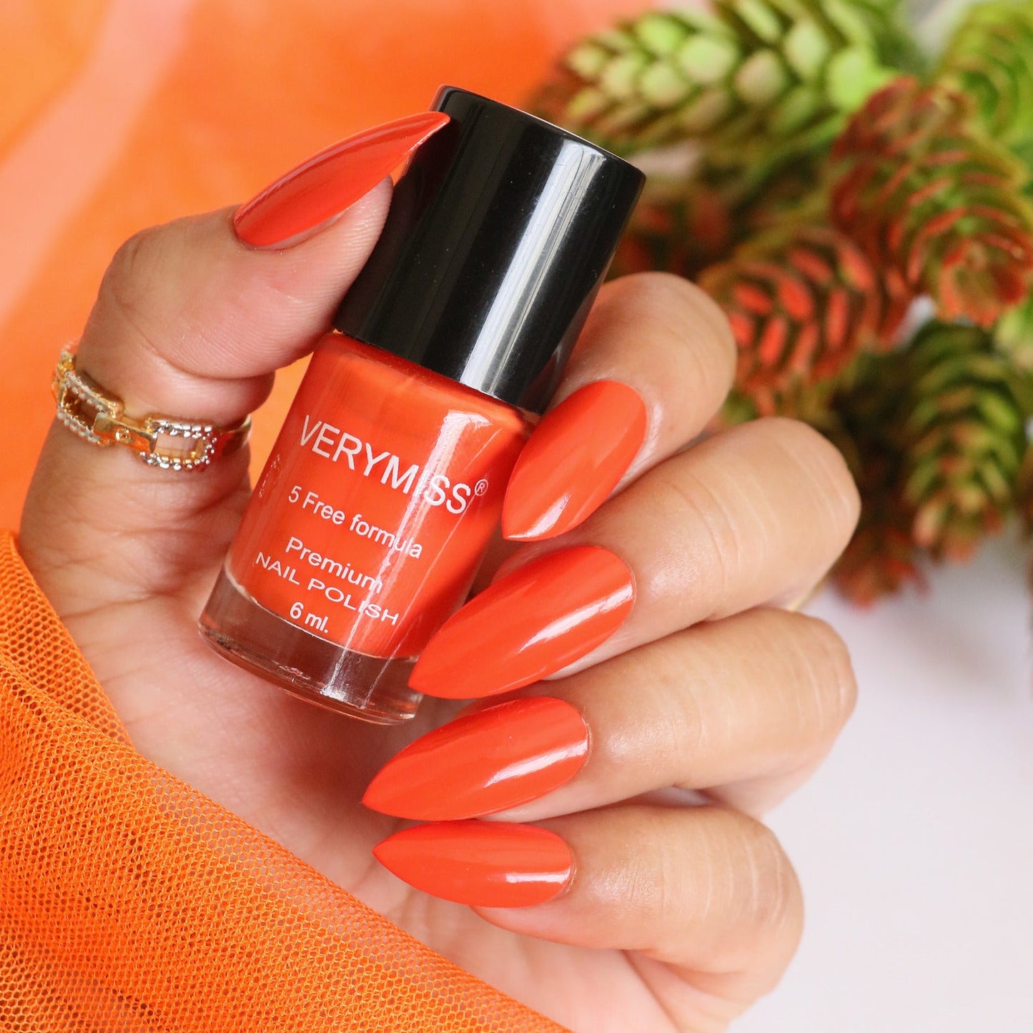 Premium Non UV Gel Nail Polish - 207 Orange Mania