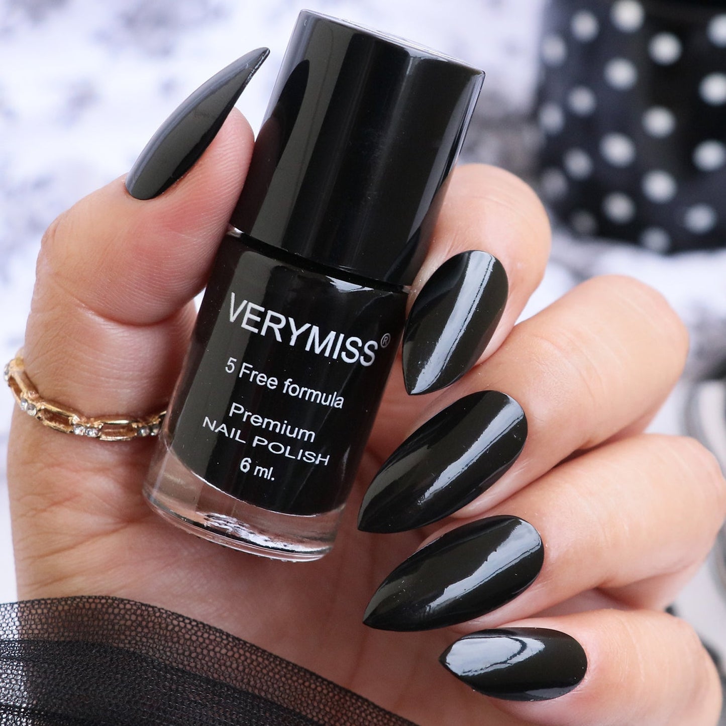 Premium Non UV Gel Nail Polish - 212 Black Magic