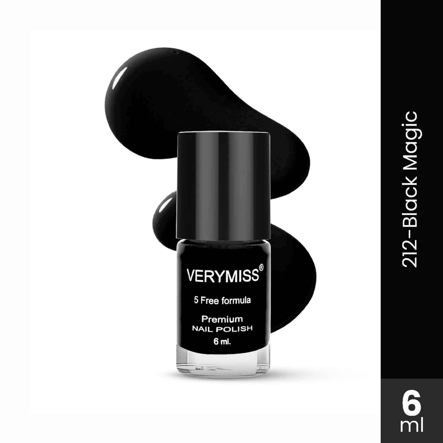 Premium Non UV Gel Nail Polish - 212 Black Magic
