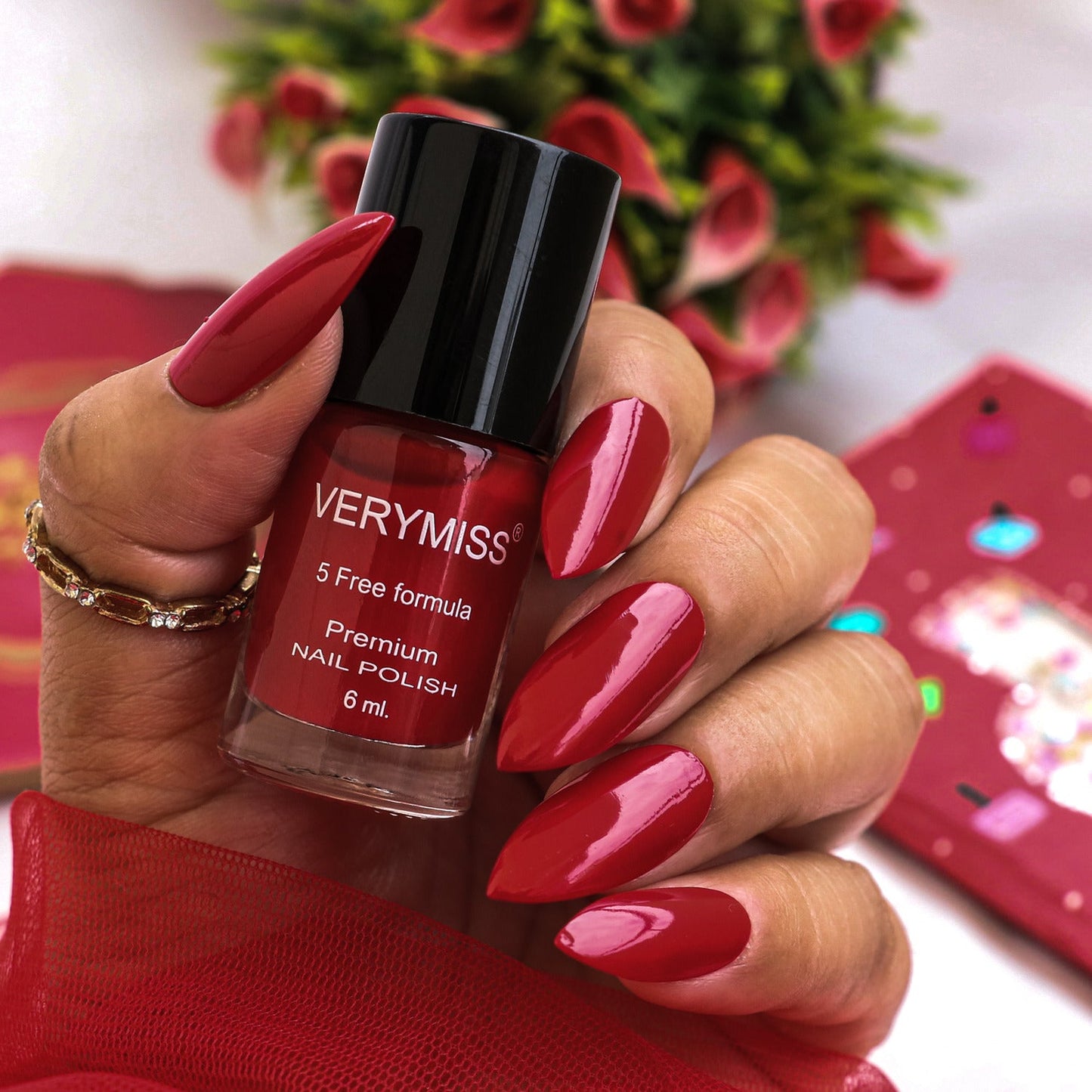Premium Non UV Gel Nail Polish - 247 Riot Red