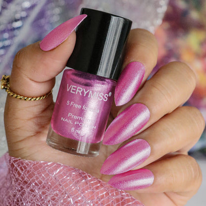 Premium Shimmer Nail Polish - 224 Pink Shimmer