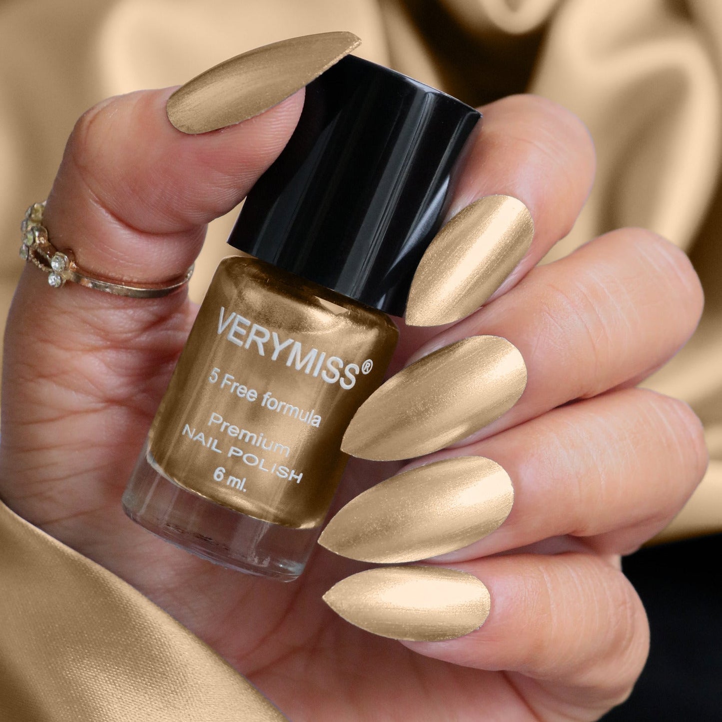 Premium Shimmer Nail Polish - 270 Golden Nuggets