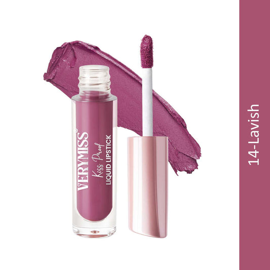 Kiss Proof Liquid Lipstick 1.6 ml I Rich, luxurious formula I Lightweight I long-wearing I 14 Lavish